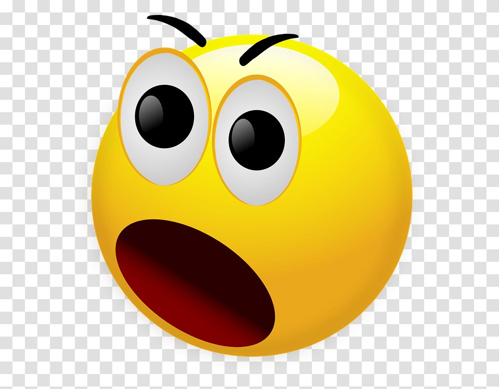 Smiley Shocked Face, Pac Man Transparent Png
