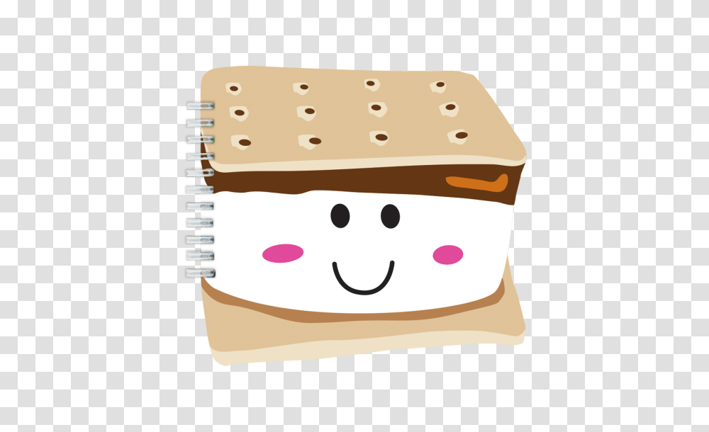 Smiley Smore Chocolate Notebook Iscream, Food, Bread, Dessert, Sweets Transparent Png