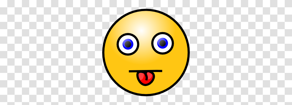 Smiley With Tongue Out Clip Art, Label, Disk, Pac Man Transparent Png