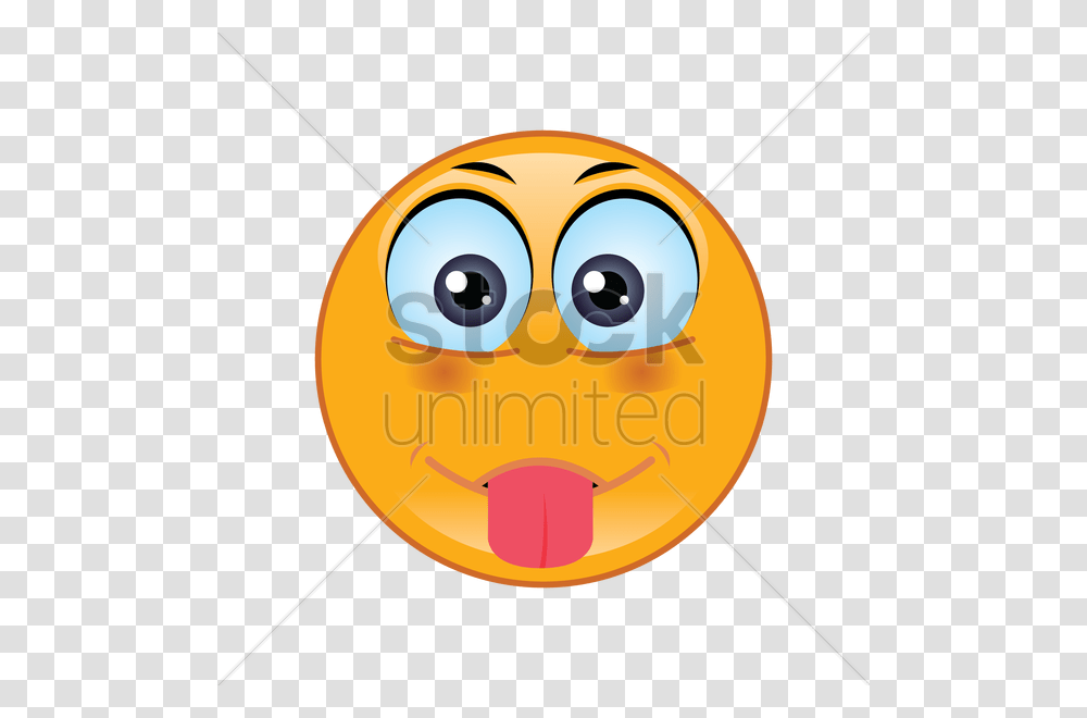 Smiley With Tongue Sticking Out Vector Image, Food, Photography, Knitting Transparent Png