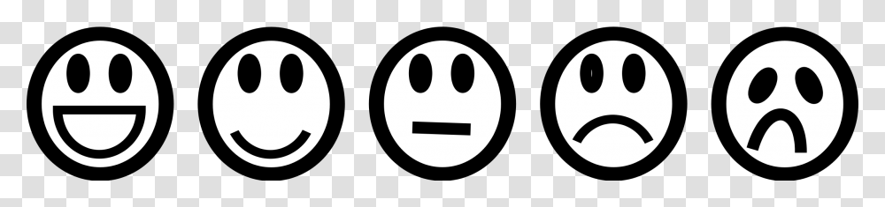 Smileys Black And White, Stencil, Mask Transparent Png