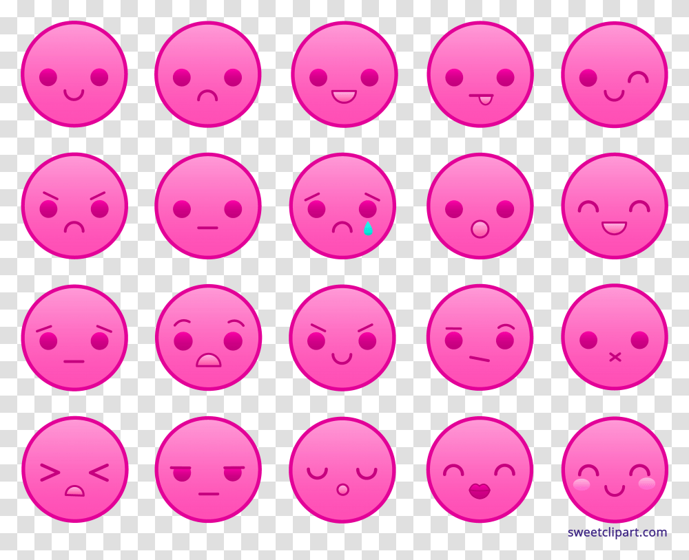 Smileys Clipart Pink Emoticons Pink, Rug, Outdoors, Nature Transparent Png