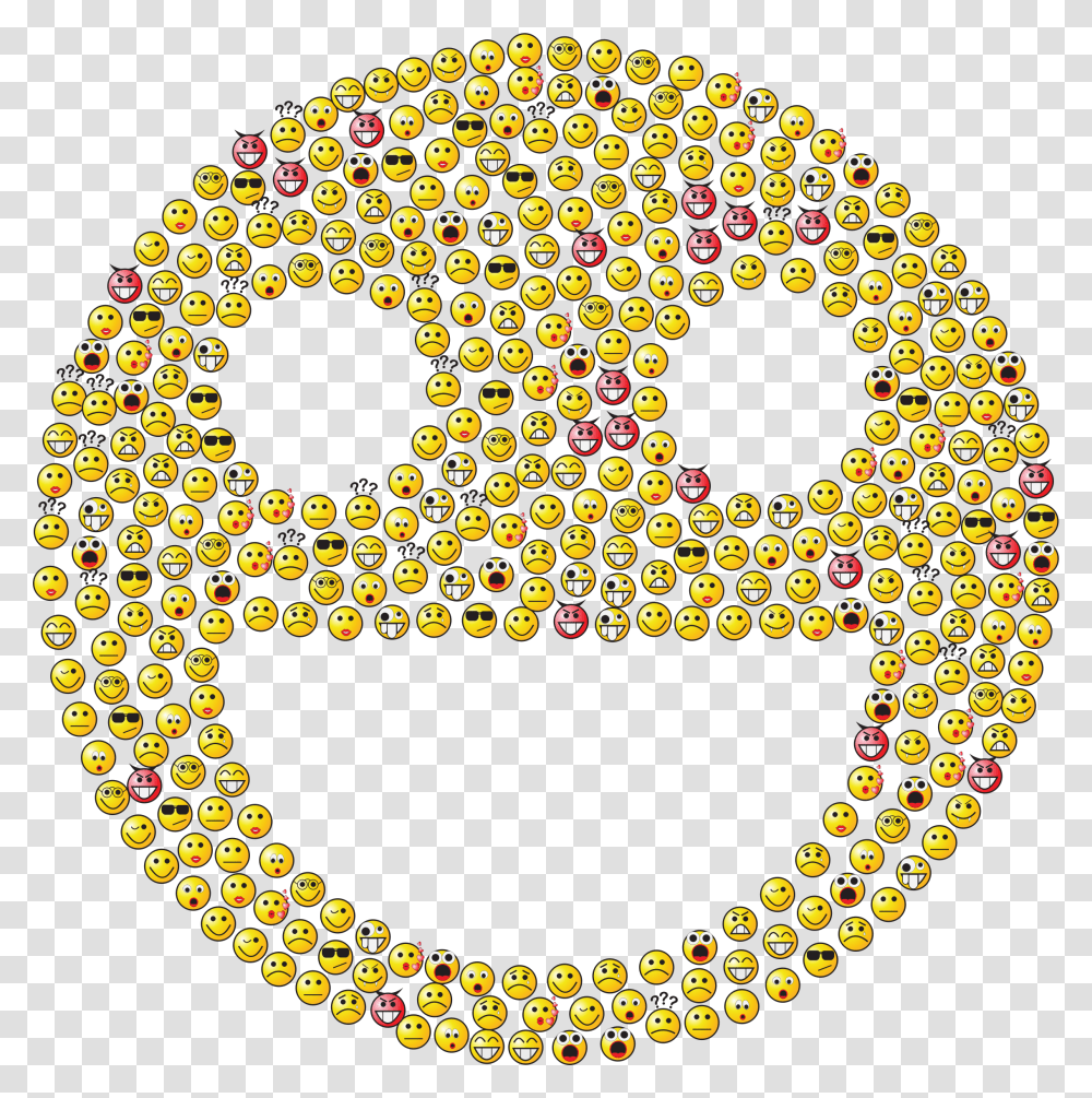 Smileys Fractal Icons, Pattern Transparent Png