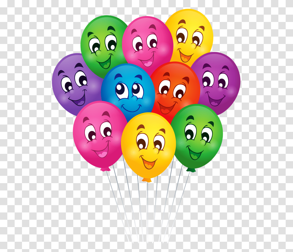 Smileys Happy Birthday And Birthdays Cartoon Images Of Balloons, Food Transparent Png