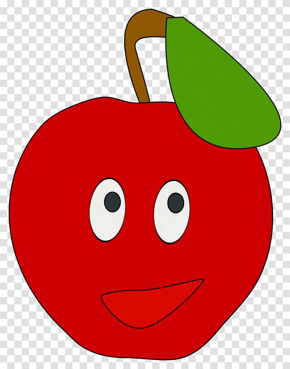 Smiling Apple Cartoon Clip Art Face Clipart, Plant, Food, Fruit, Vegetable Transparent Png