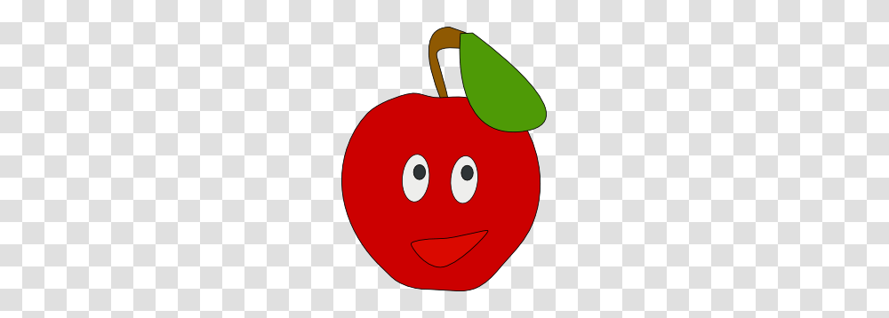 Smiling Apple Clip Art Free Vector, Plant, Fruit, Food, Cherry Transparent Png