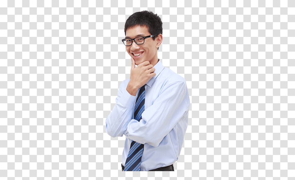 Smiling Asian Man Mba Standing, Apparel, Shirt, Person Transparent Png