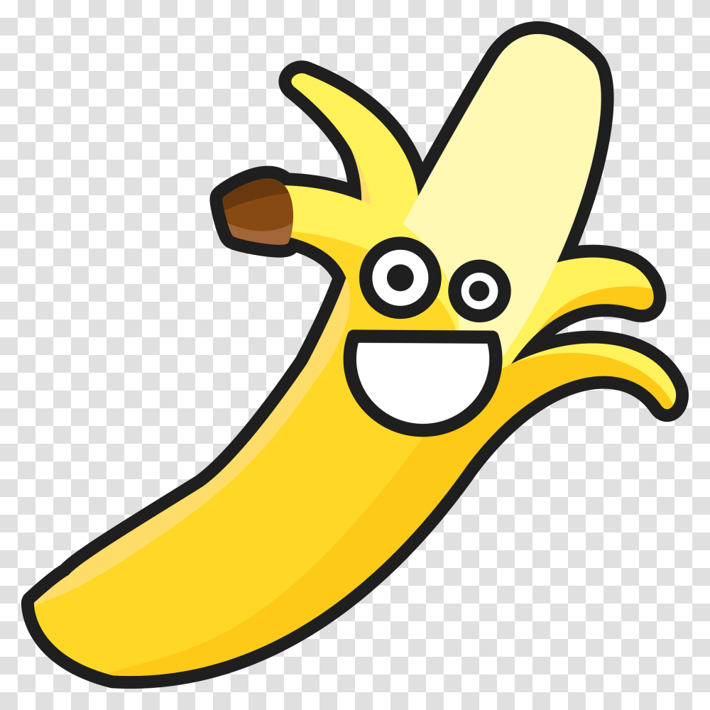 Smiling Banana Icons, Mammal, Animal, Label Transparent Png