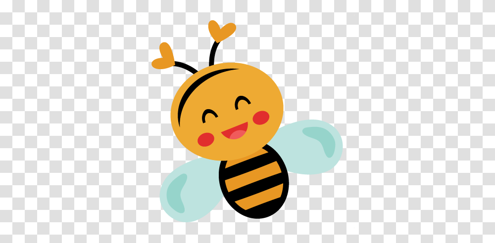 Smiling Bee Scrapbook Cute Clipart, Animal, Invertebrate, Insect, Honey Bee Transparent Png