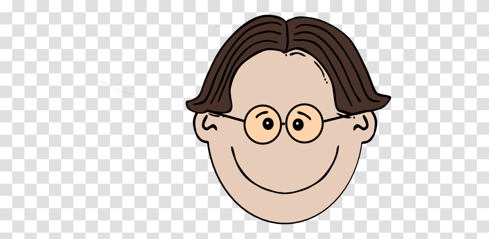Smiling Boy With Glasses Clip Art, Face, Doodle, Drawing, Head Transparent Png