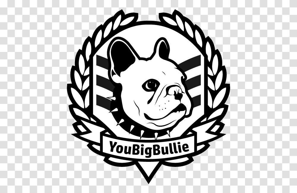 Smiling Bulldog Clipart French Bulldog, Logo, Trademark, Emblem Transparent Png