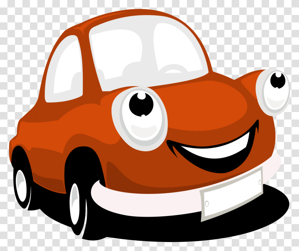 Smiling Cartoon Car Vector Clipart Vector Cartoon Car, Transportation, Vehicle, Lawn Mower, Tool Transparent Png