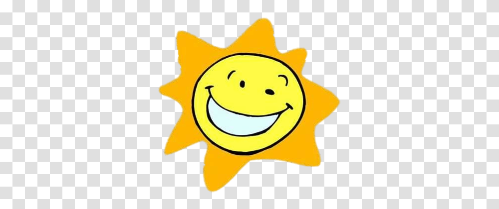 Smiling Cartoon Sun, Peel, Outdoors, Sky, Nature Transparent Png