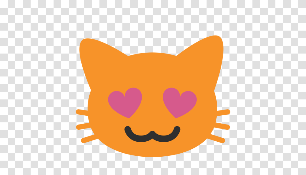 Smiling Cat Face With Heart Eyes Emoji, Diaper, Cushion, Pillow, Bowl Transparent Png
