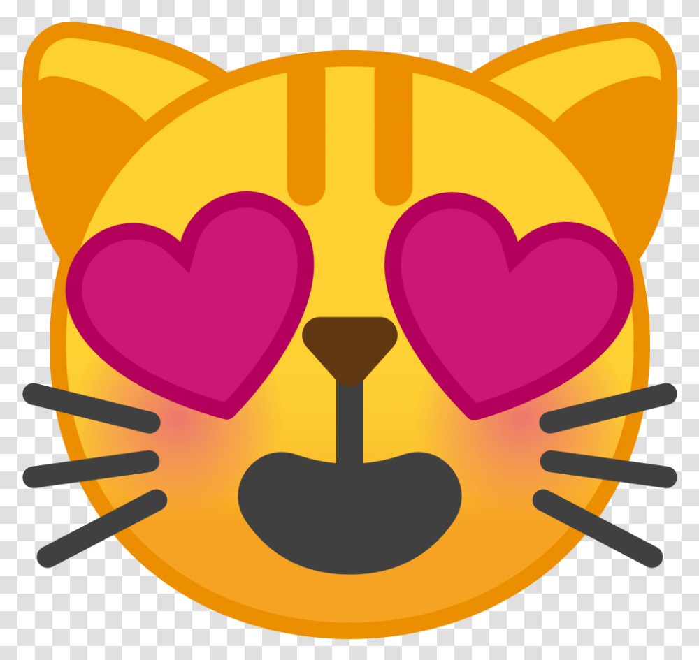 Smiling Cat Face With Heart Eyes Icon Cat Emoji, Cushion, Pillow, Food, Rubber Eraser Transparent Png