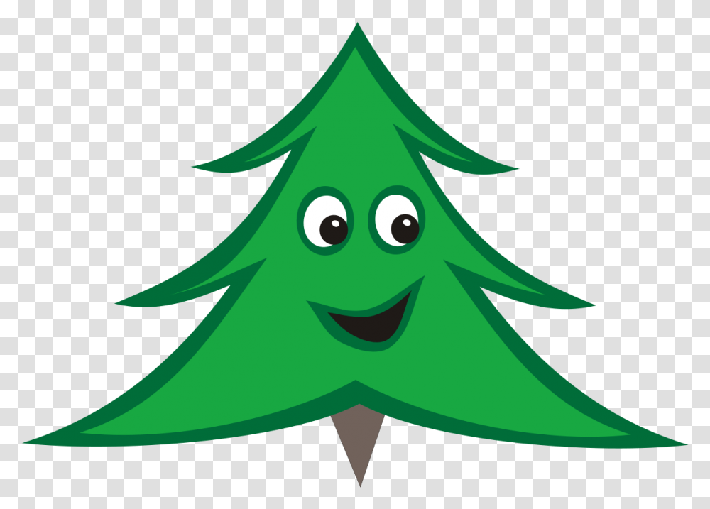 Smiling Christmas Tree Cartoon, Plant, Shark, Sea Life, Fish Transparent Png