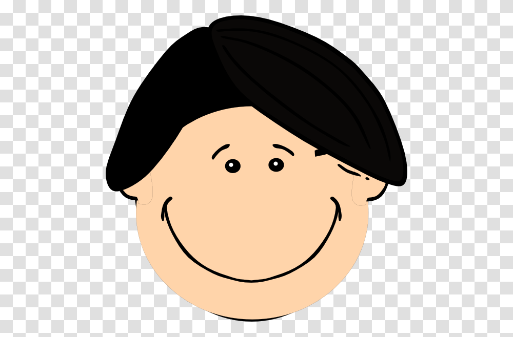 Smiling Dark Hair Boy Clip Art, Apparel, Hat, Baseball Cap Transparent Png