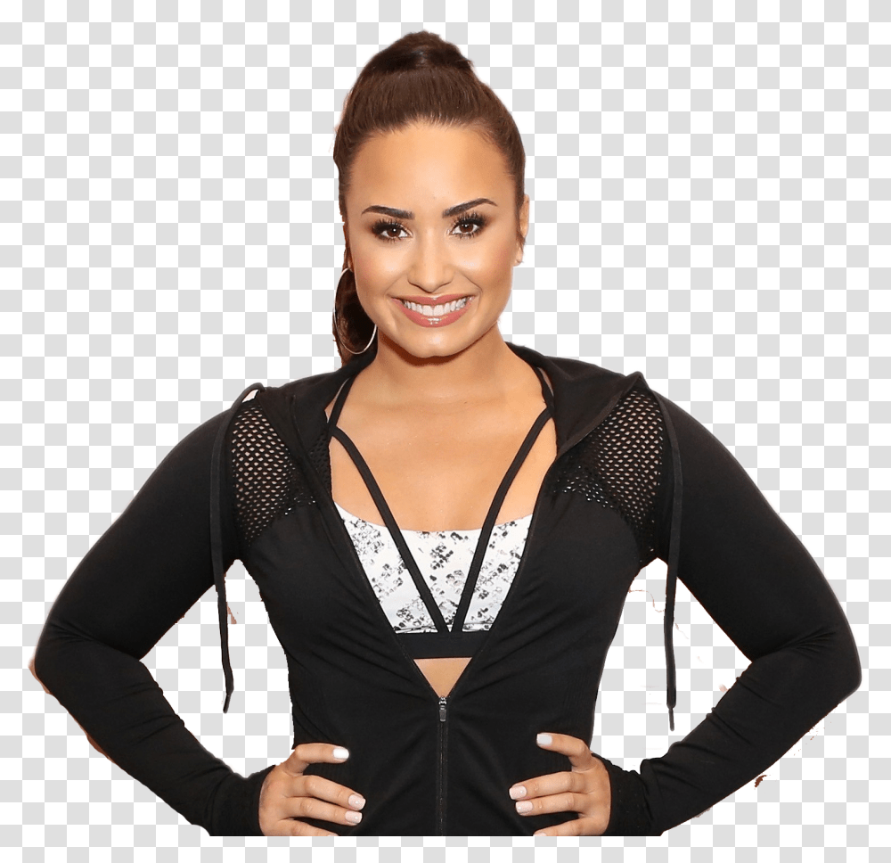 Smiling Demi Lovato High Quality Image Demi Lovato 2019 Fat, Sleeve, Apparel, Long Sleeve Transparent Png