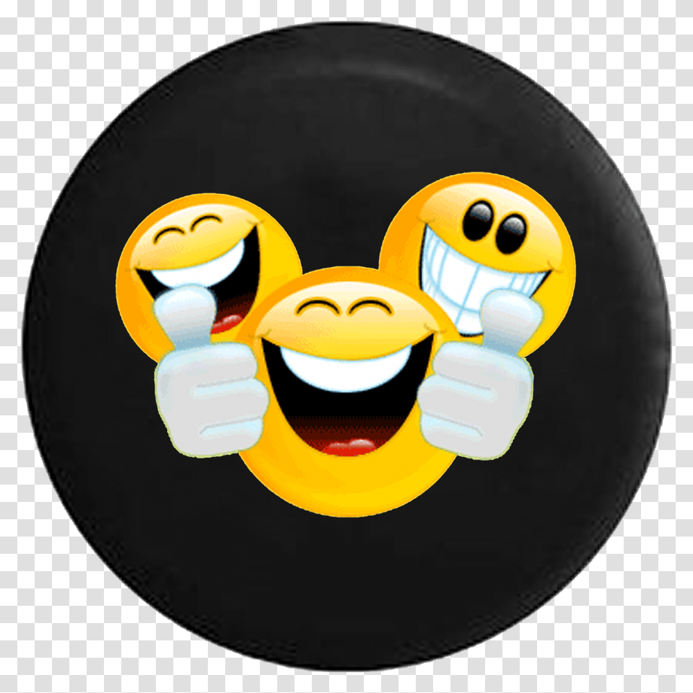 Smiling Emoji Party Friends Jeep Camper Spare Tire Feliz Sabado Con Caritas, Hand, Cap, Hat Transparent Png