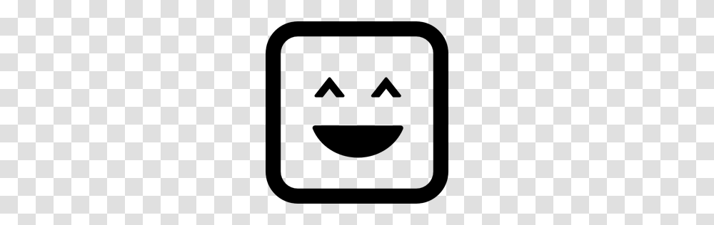Smiling Emoticons Square Happy Face Smiley Smile Interface, Gray, World Of Warcraft Transparent Png