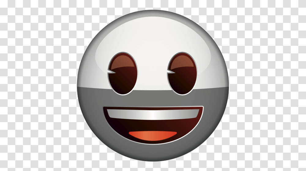 Smiling Face Variant Two Greys Cut Smiley, Disk, Label, Text, Logo Transparent Png