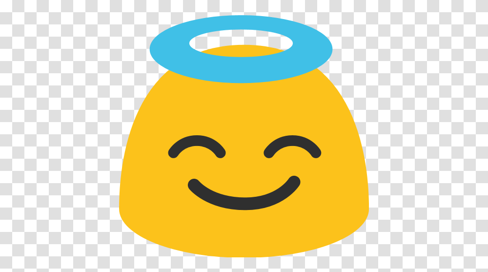 Smiling Face With Halo Emoji For Cockfosters Tube Station, Jar, Food Transparent Png