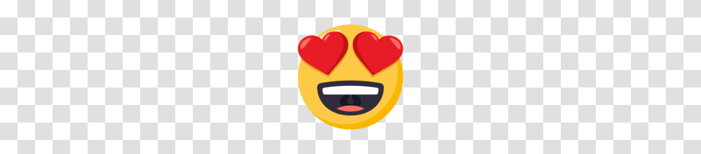 Smiling Face With Heart Eyes Emoji On Emojione, Label, Plant, Sticker Transparent Png