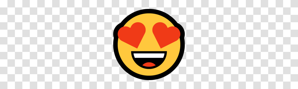 Smiling Face With Heart Eyes On Microsoft Windows April, Outdoors, Label, Pac Man Transparent Png