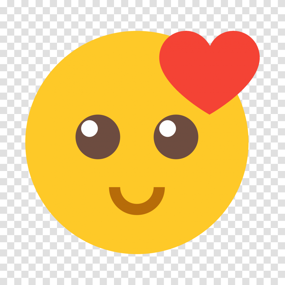 Smiling Face With Heart Icon, Plant, Produce, Food, Animal Transparent Png