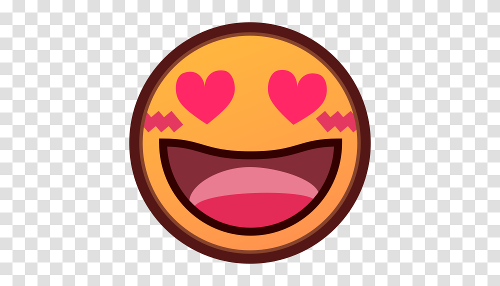 Smiling Face With Heart Shaped Eyes Emoji For Facebook Email, Plant, Food, Label Transparent Png