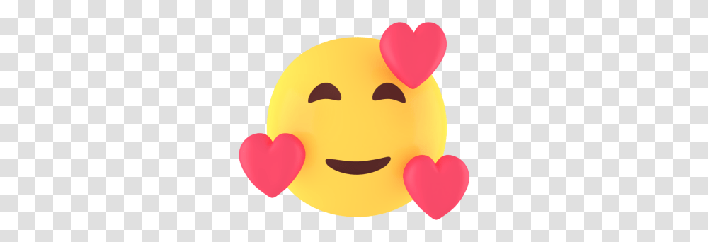Smiling Face With Hearts Royaltyfree Gif Free Emoji Happy Face Gif, Balloon, Pac Man, Food, Sweets Transparent Png
