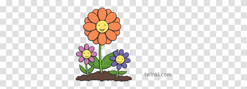 Smiling Flowers Cartoon Plants Mothers Day Ks1 Illustration Plant Flower Cartoon, Graphics, Floral Design, Pattern, Blossom Transparent Png