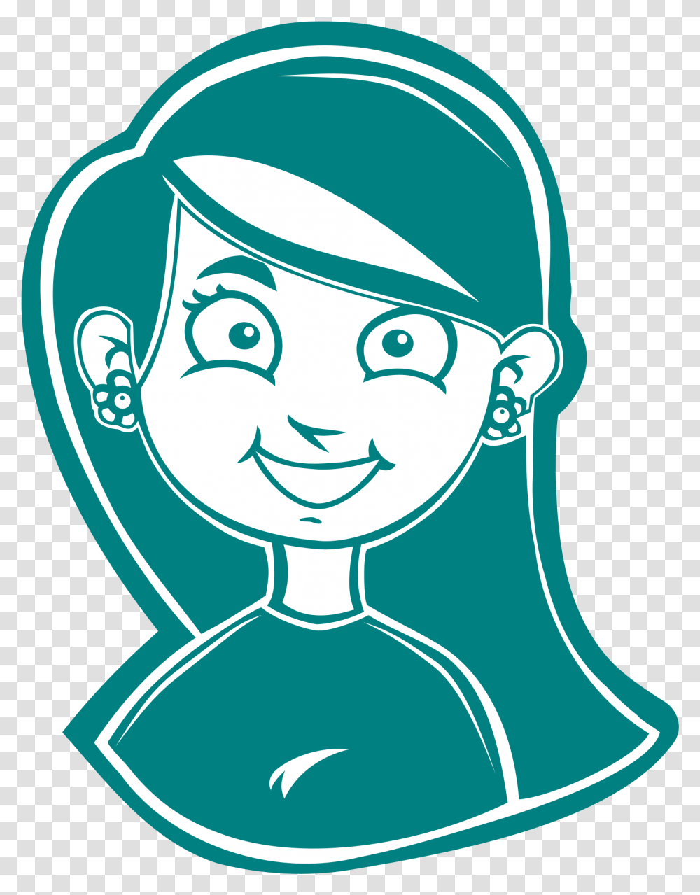 Smiling Girl Clipart Smiling Face Girl Images Clipart, Head, Crowd, Security Transparent Png