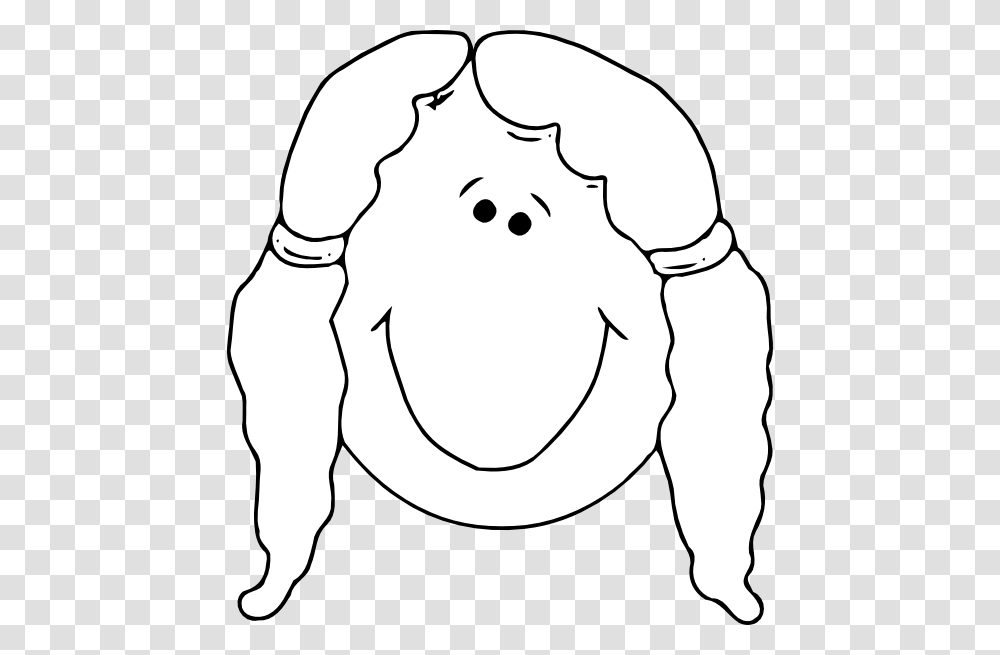 Smiling Girl Face Outline Clip Art Free Vector 4vector Clip Art, Drawing, Outdoors, Sketch, Nature Transparent Png