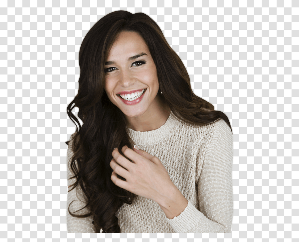 Smiling Lady Offer Girl Smiling, Person, Face, Female Transparent Png