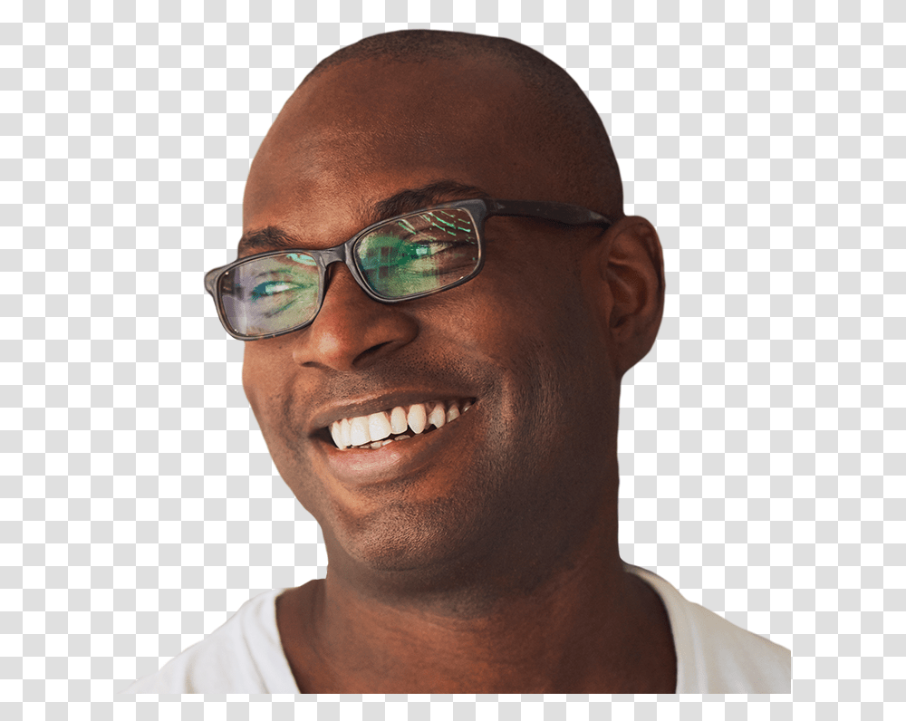 Smiling Man In Glasses Clarkson Eyecare Mens Glasses, Person, Face, Sunglasses, Accessories Transparent Png