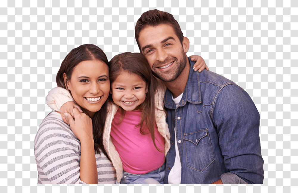 Smiling Mother Father And Daughter Towne Square Dental, Person, Human, People, Family Transparent Png