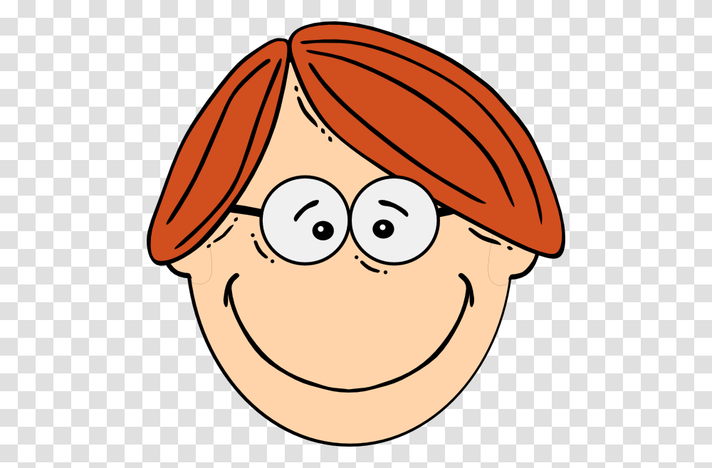 Smiling Red Head Boy With Glasses Clip Arts Download, Helmet, Hat, Headband Transparent Png