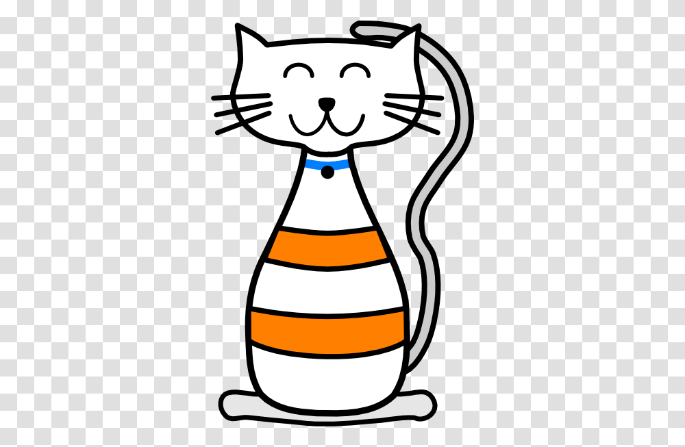 Smiling Striped Cat Character Clip Arts Download, Outdoors Transparent Png
