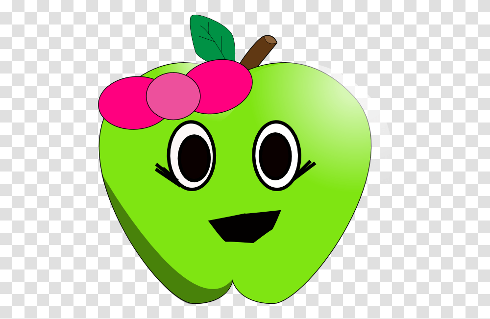 Smilling Little Apple Svg Clip Arts Cute Apple Clipart, Plant, Green, Food, Fruit Transparent Png
