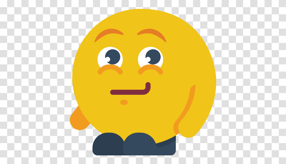 Smirk Emoji Relajado, Pac Man, Food, Bowl Transparent Png