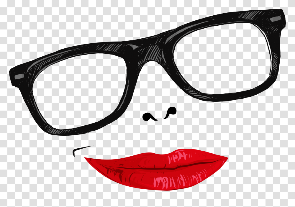 Smirk Mouth, Glasses, Accessories, Accessory, Sunglasses Transparent Png
