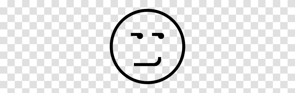 Smirking Face Haw Emoji Stroke Interface Faces Emotions, Gray, World Of Warcraft Transparent Png