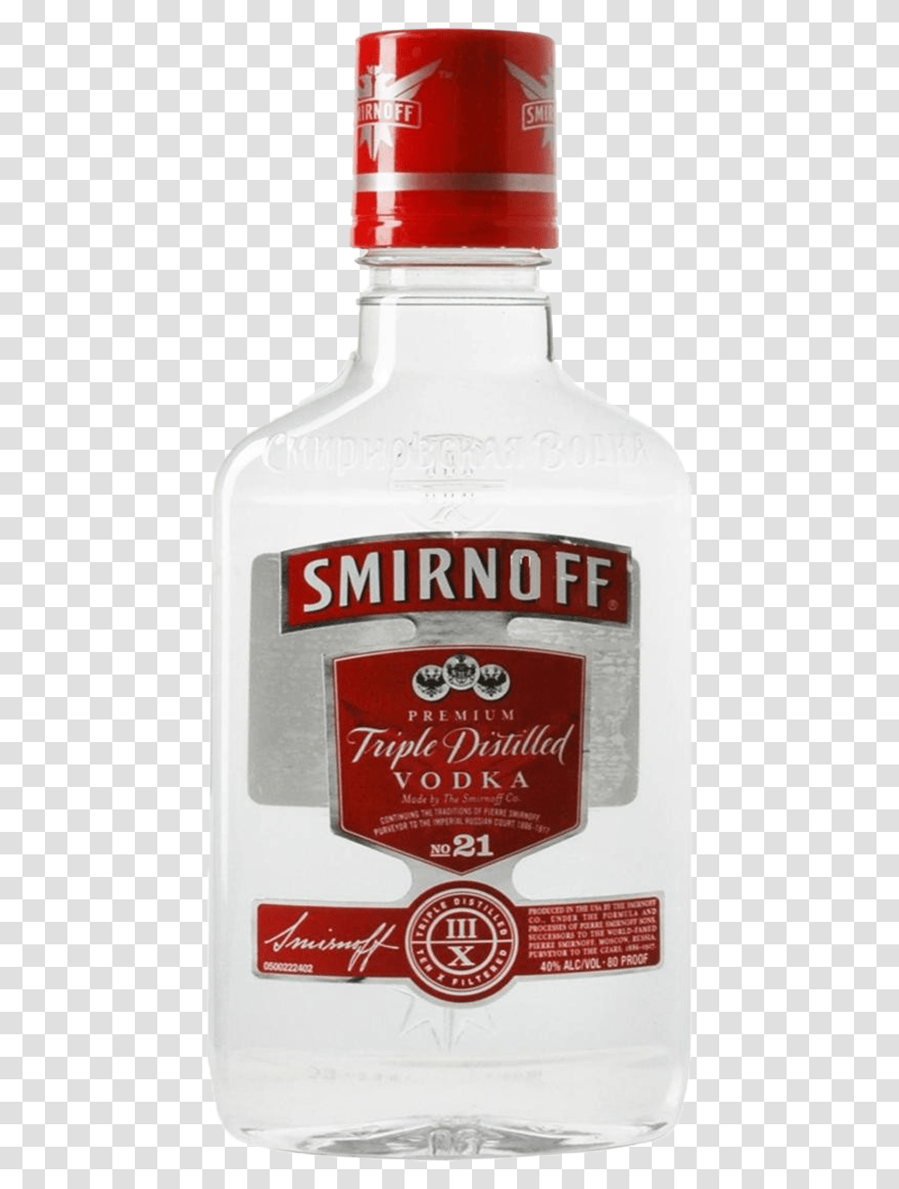 Smirnoff Red 80 Proof Vodka, Liquor, Alcohol, Beverage, Drink Transparent Png