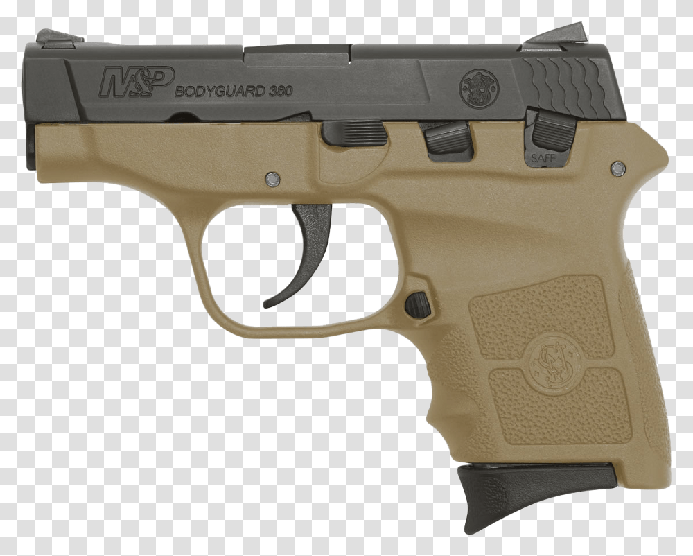 Smith And Wesson Bodyguard 380 Tan, Gun, Weapon, Weaponry, Handgun Transparent Png