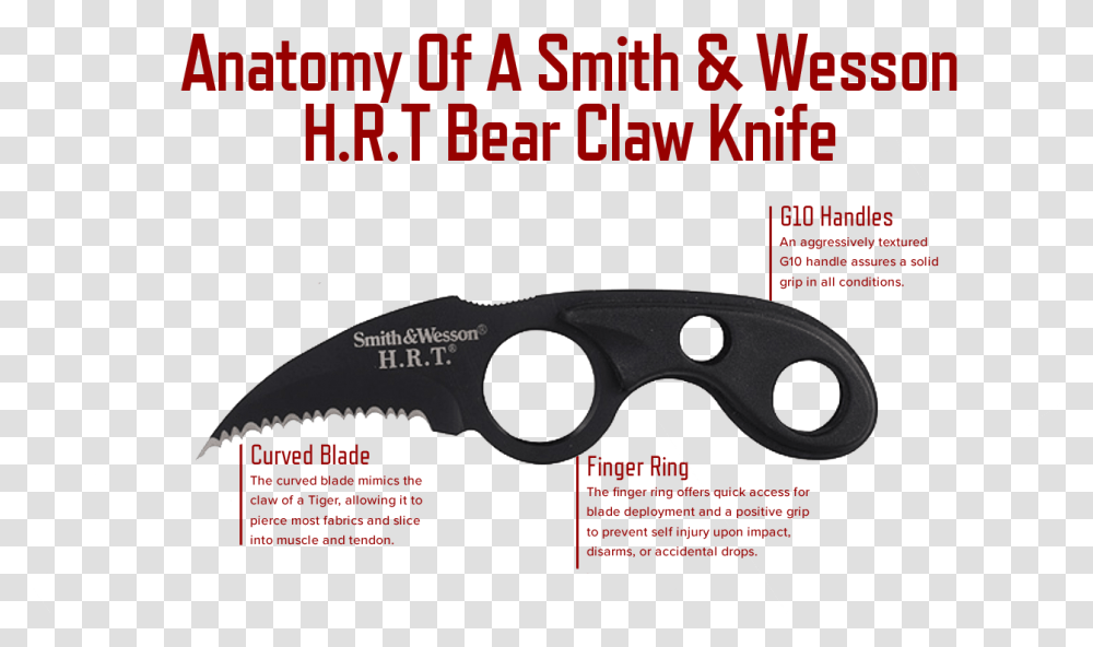 Smith And Wesson Hrt Logo Smith Wesson Bear Claw, Weapon, Weaponry, Blade, Knife Transparent Png