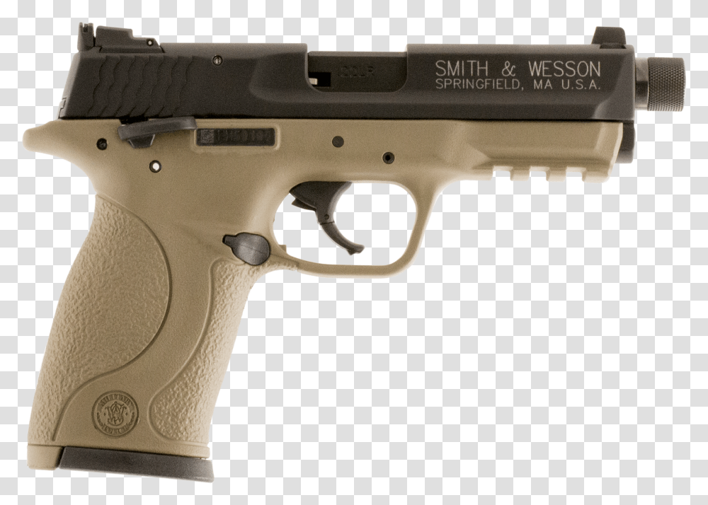 Smith And Wesson Mampp Smith And Wesson 40 Tan, Gun, Weapon, Weaponry, Handgun Transparent Png