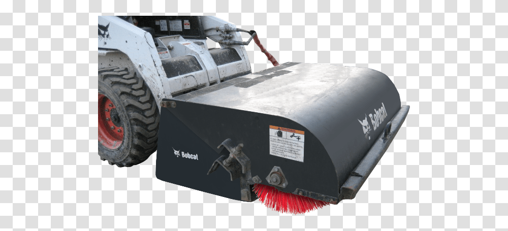 Smith Equipment Bobcat Attachments Sweeper Brushes Brush For Bobcat Sweeper, Machine, Wheel, Transportation Transparent Png