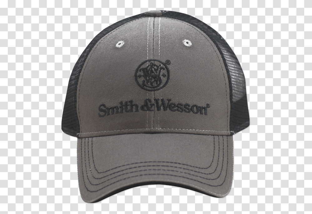 Smith & Wesson Black Space Dyed 2 Tone Logo Hat Cap New Smith And Wesson Hat Gray, Clothing, Apparel, Baseball Cap Transparent Png