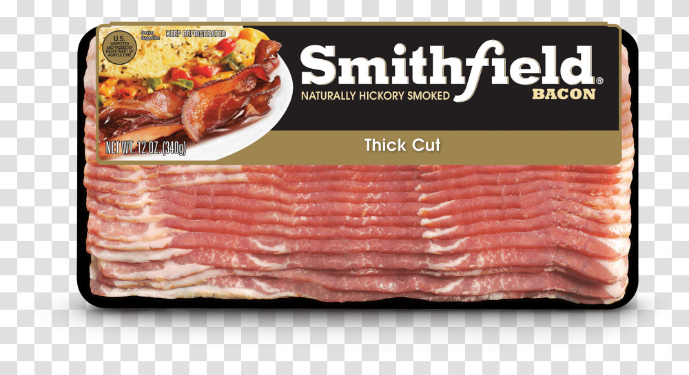 Smithfield Bacon 16 Oz, Pork, Food, Pizza Transparent Png